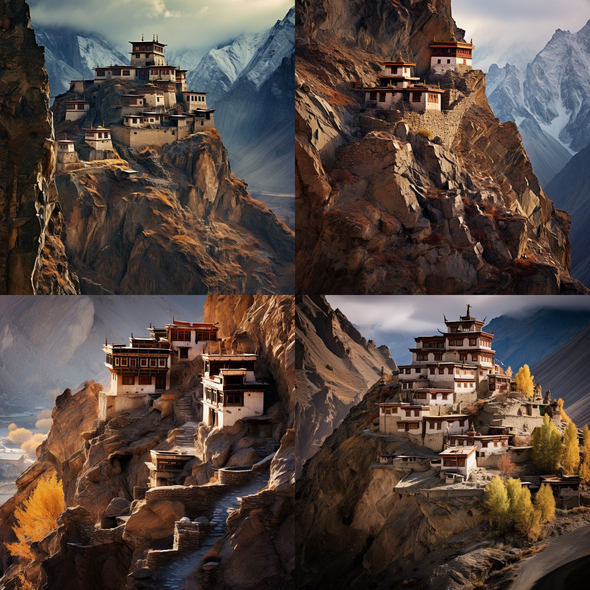 Architecture montagneuse du Ladakh