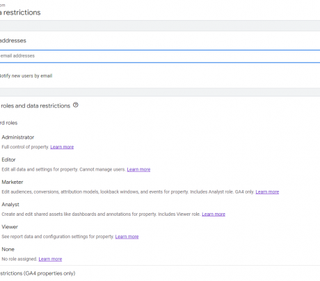 Comment partager l'accès à un compte Google Analytics 4